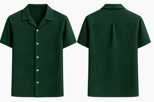 Camisa tipo camp collar